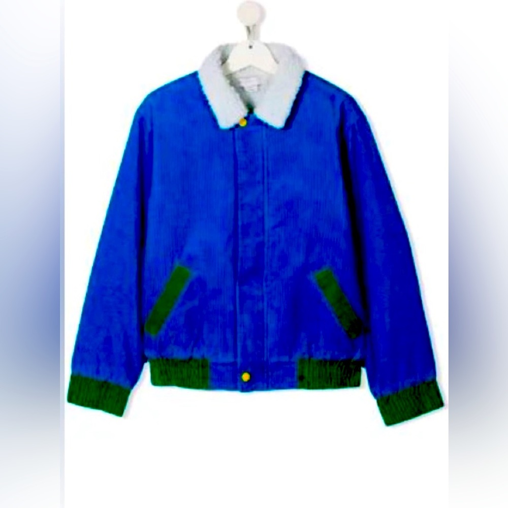 COPY - Blue and green corduroy boys jacket